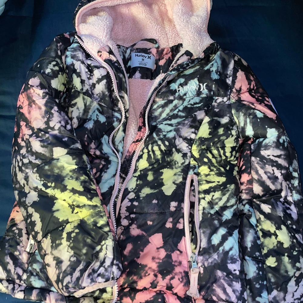 Girls Hurley Multicolor Tie-Dye Jacket